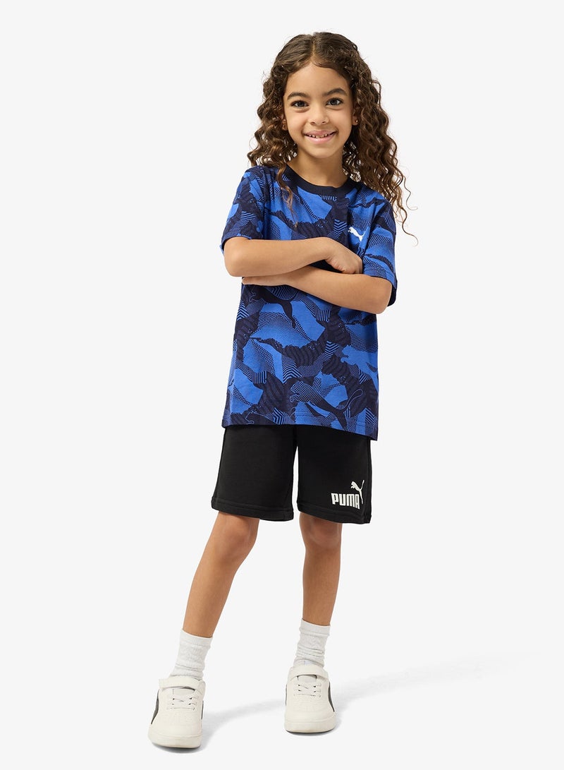 PUMA Youth Essential Logo Lab Story 2 Aop T-Shirt - Image 4